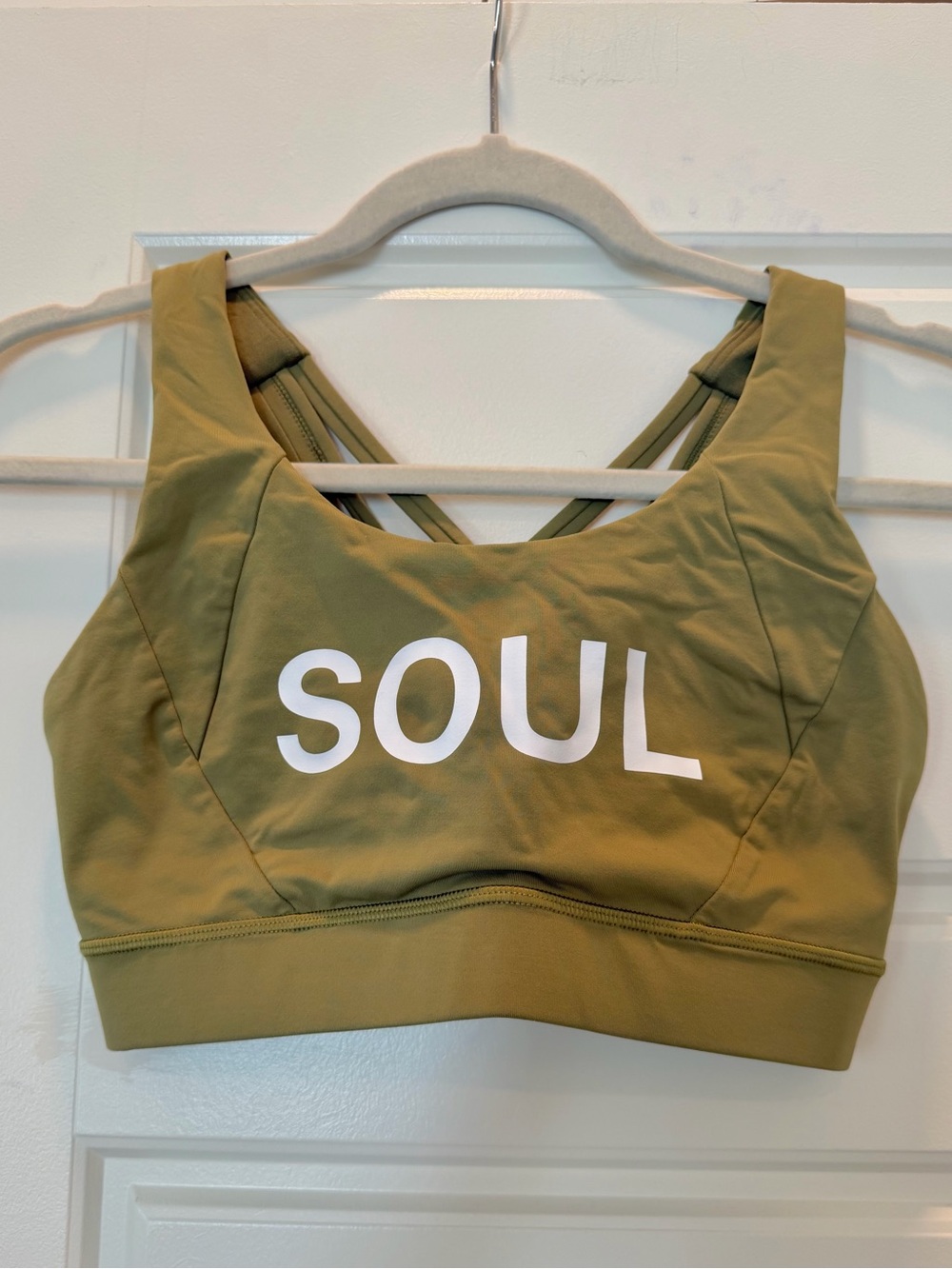 Soulcycle x Lululemon Green Sports Bra Size 6